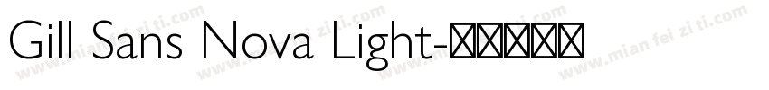 Gill Sans Nova Light字体转换
